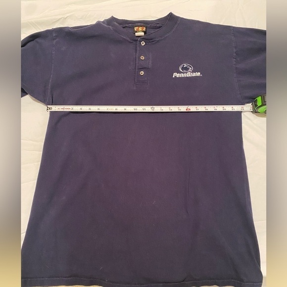 TSi Penn State Henley Shirt Men's X-Large Navy Blue Long Sleeve Cotton Tee - Picture 8 of 10